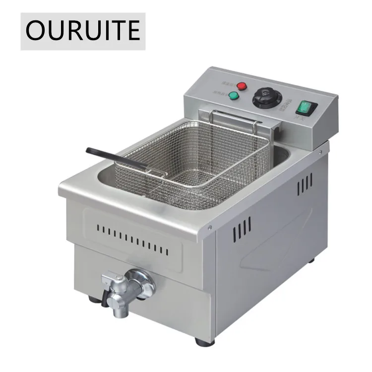 New Arrive Tabletop Fried Chicken Fryer Deep Fryer Commercial Machine New Product 2020 Stainless Steel Provided 220V 6 Months