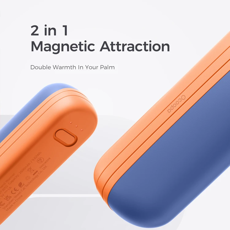 Premium Gifts 2 Pack Hand Warmer Portable Heater with usb Rechargeable