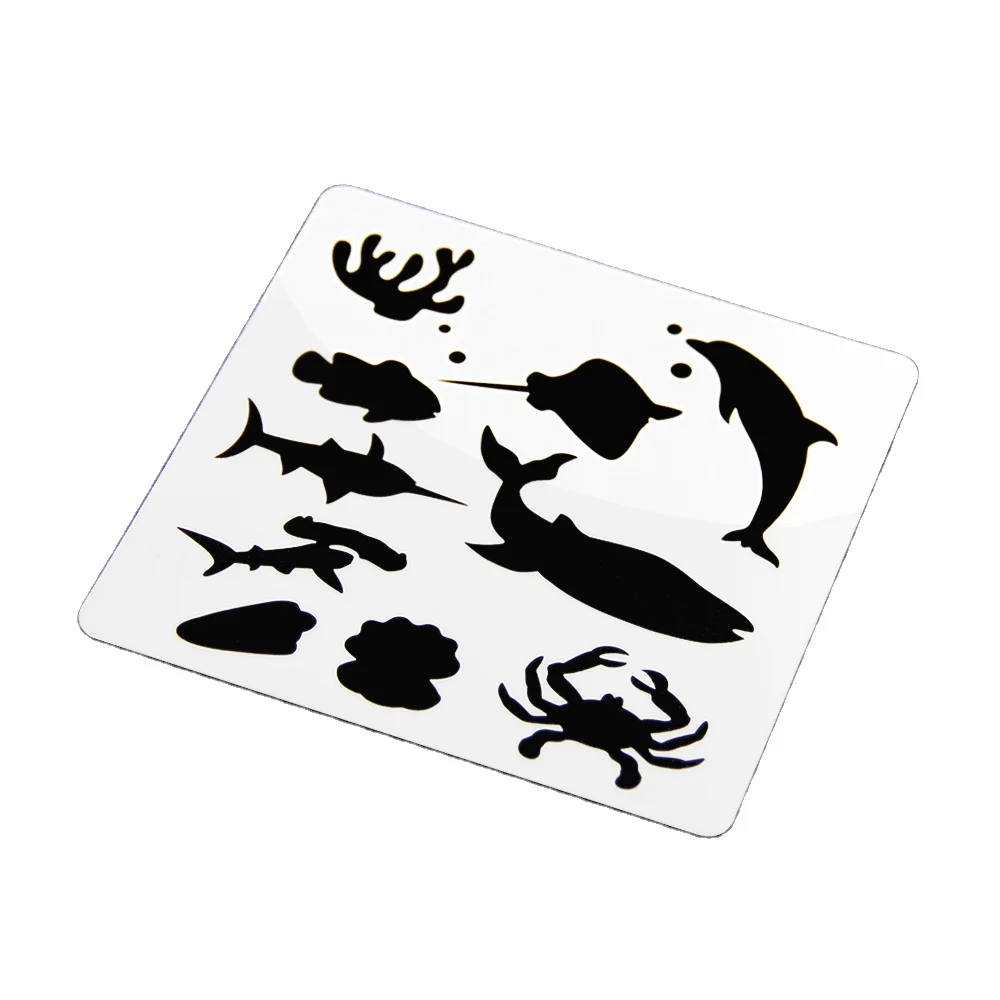 10 pieces packed wholesale custom coffee stencil cartoon for drawing