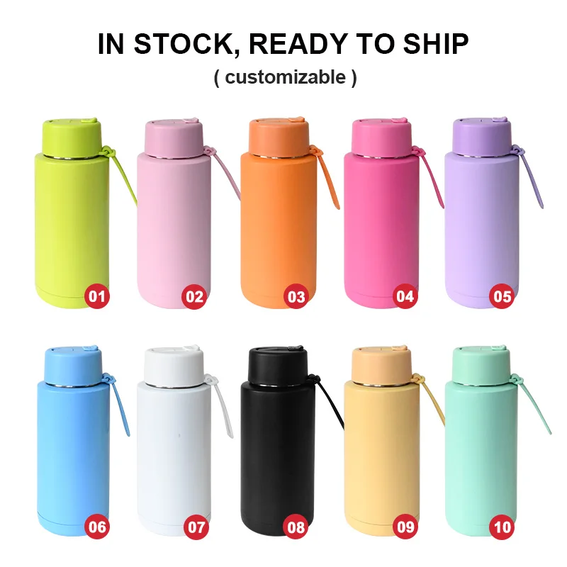 Custom Logo 34oz Double Walled Stainless Steel Water Bottle Vacuum Insulated Thermal Water Bottle For Children