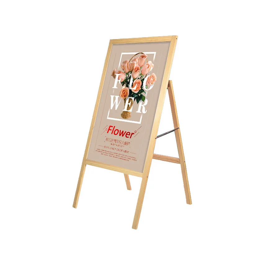 Односторонняя легкая реклама для магазина/супермаркета постеры с деревянной рамкой