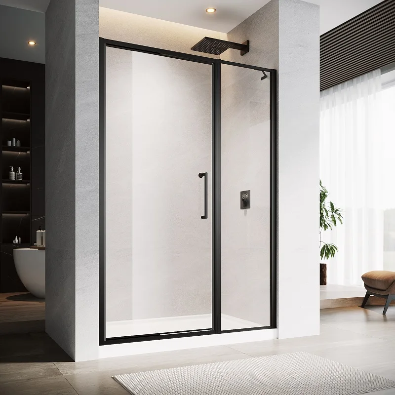 Hot Selling Aluminium Framed Square Shower Cubicle  Transparent Tempered Glass Sliding Door Shower Rooms