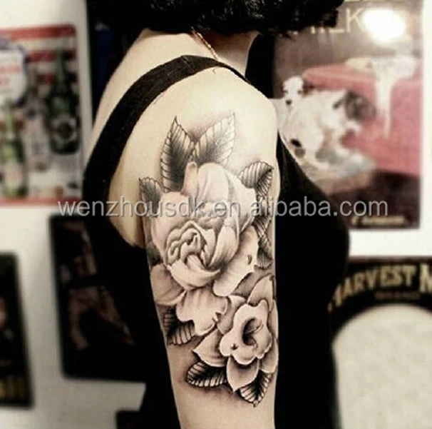custom skin temporary tattoo,hot sale 3D arm big tattoo sticker