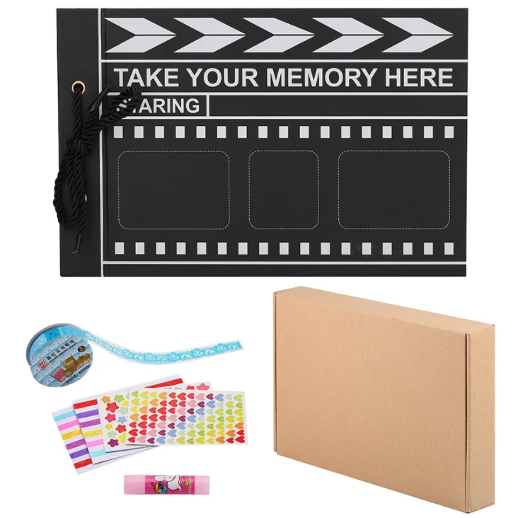Lerp&40 Pages Kraft Paper  Photo Album Scrapbook Album bundle set DIY photo album scrapbook
