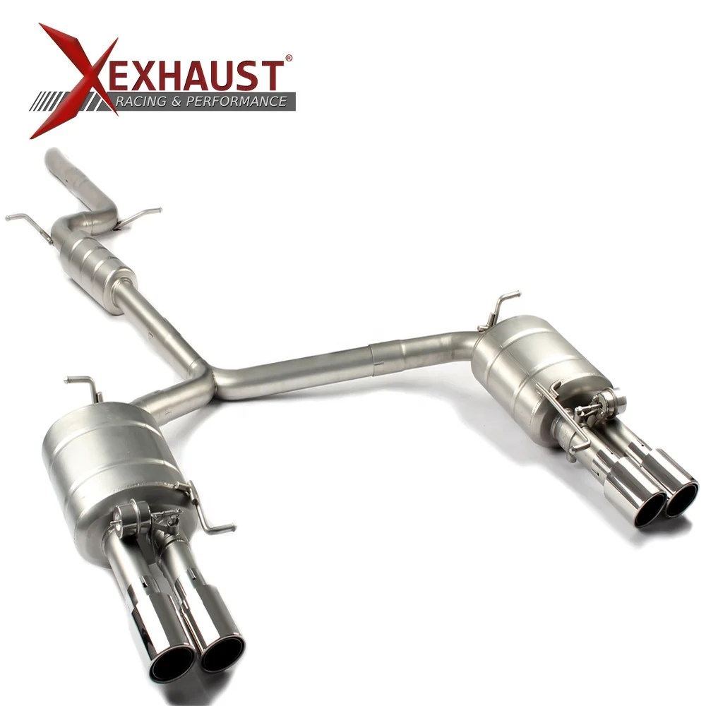 For Audi A4 A4L B8 1.8t 2.0t 2009-2015 catback exhaust pipes exhaust tip valvetronic exhaust muffler downpipe