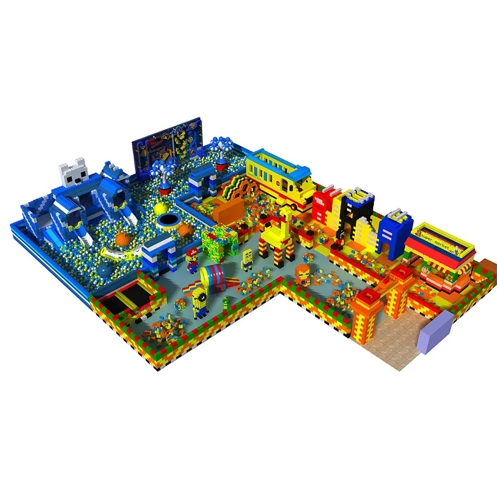 Customized Indoor Playground Commercial Safety Children EPP Foam Block Party Rental Colorful Indoor Playground Equipment Set