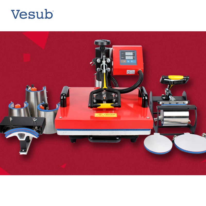 Brand-new 8 in 1 Combo Heat Press Machine Multifunctional Sublimation Printing Machine for Wholesale Sample