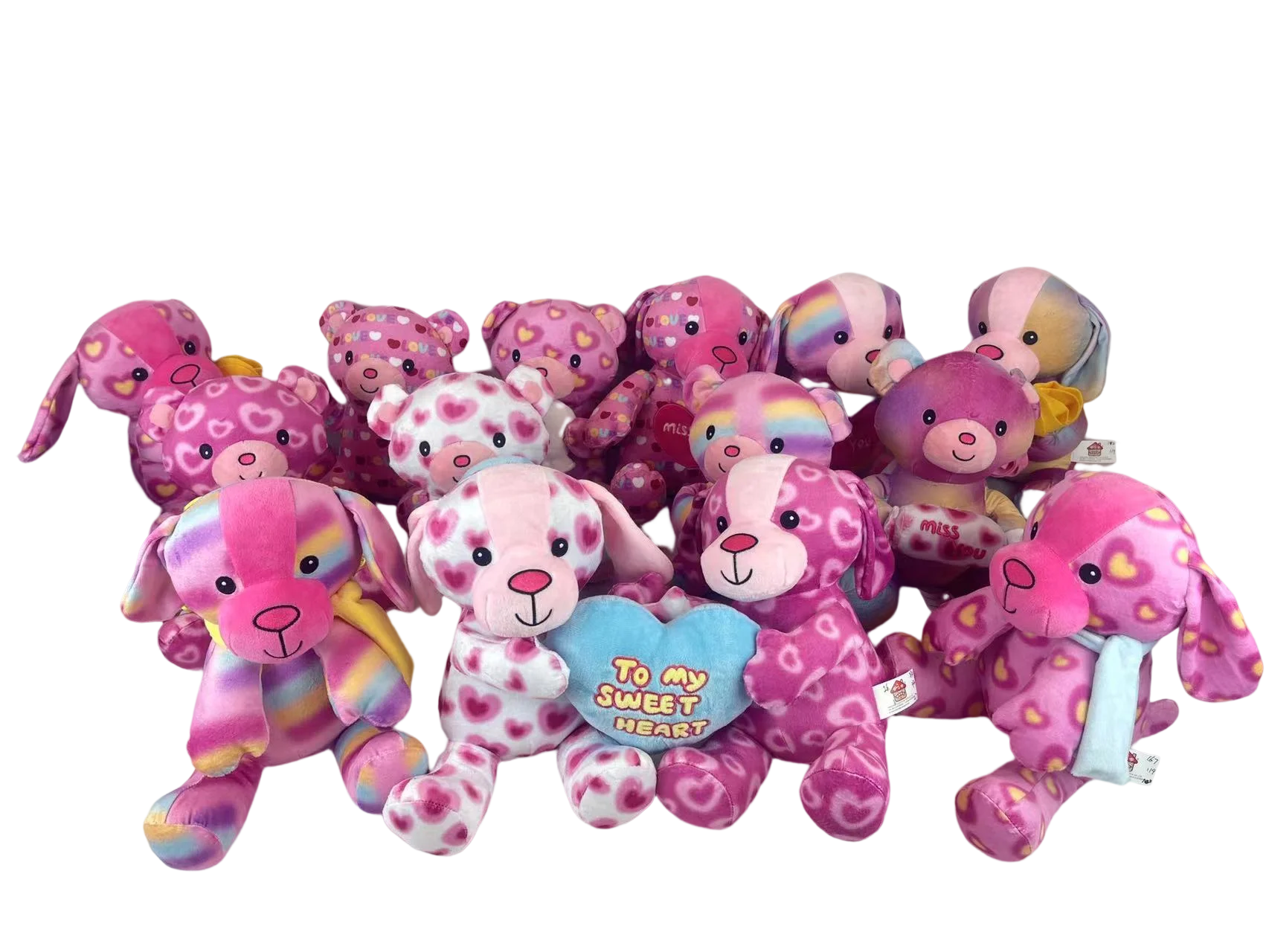 New design valentines teddy bear with heart TO MY SWEET HEART hot items valentines day gift teddy bears wholesale