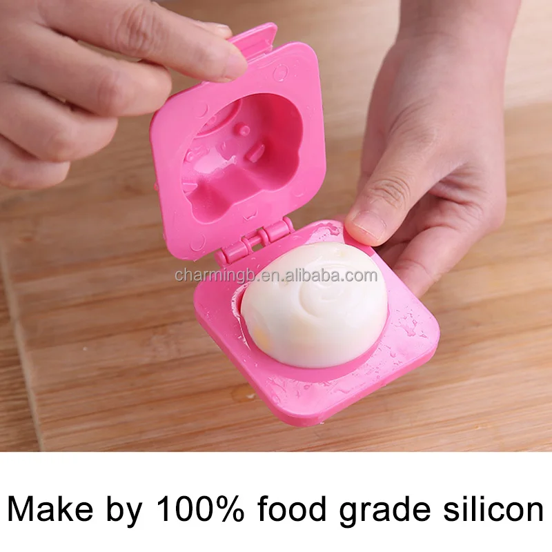 6 Pcs Cartoon Cute Boil Egg Mold  Chocolate Mold, Sushi Rice Ball Mould Diy Mould Gadgets Tool