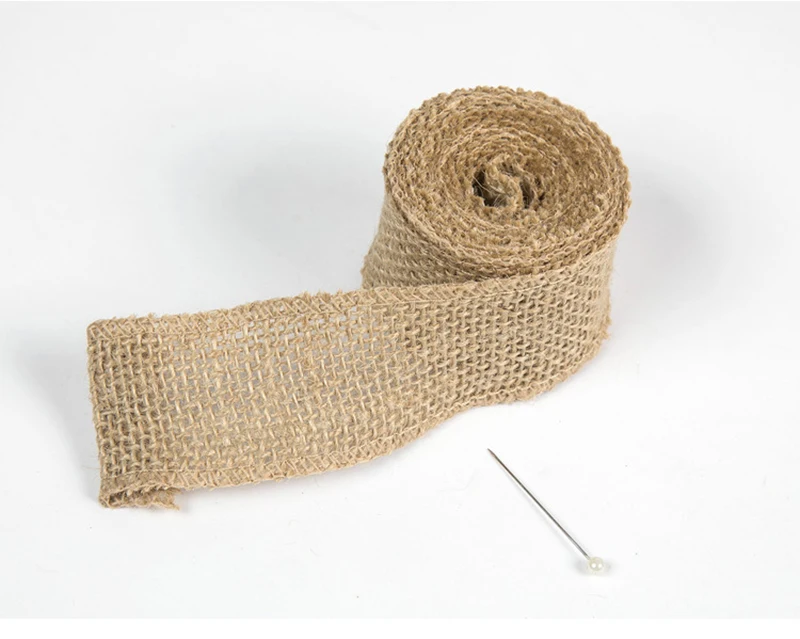 Burlap Ribbon Jute Ribbon Natural Vintage Jute Rope for Gift Wrapping Rustic Decorative Christmas Ribbon DIY Home Decor