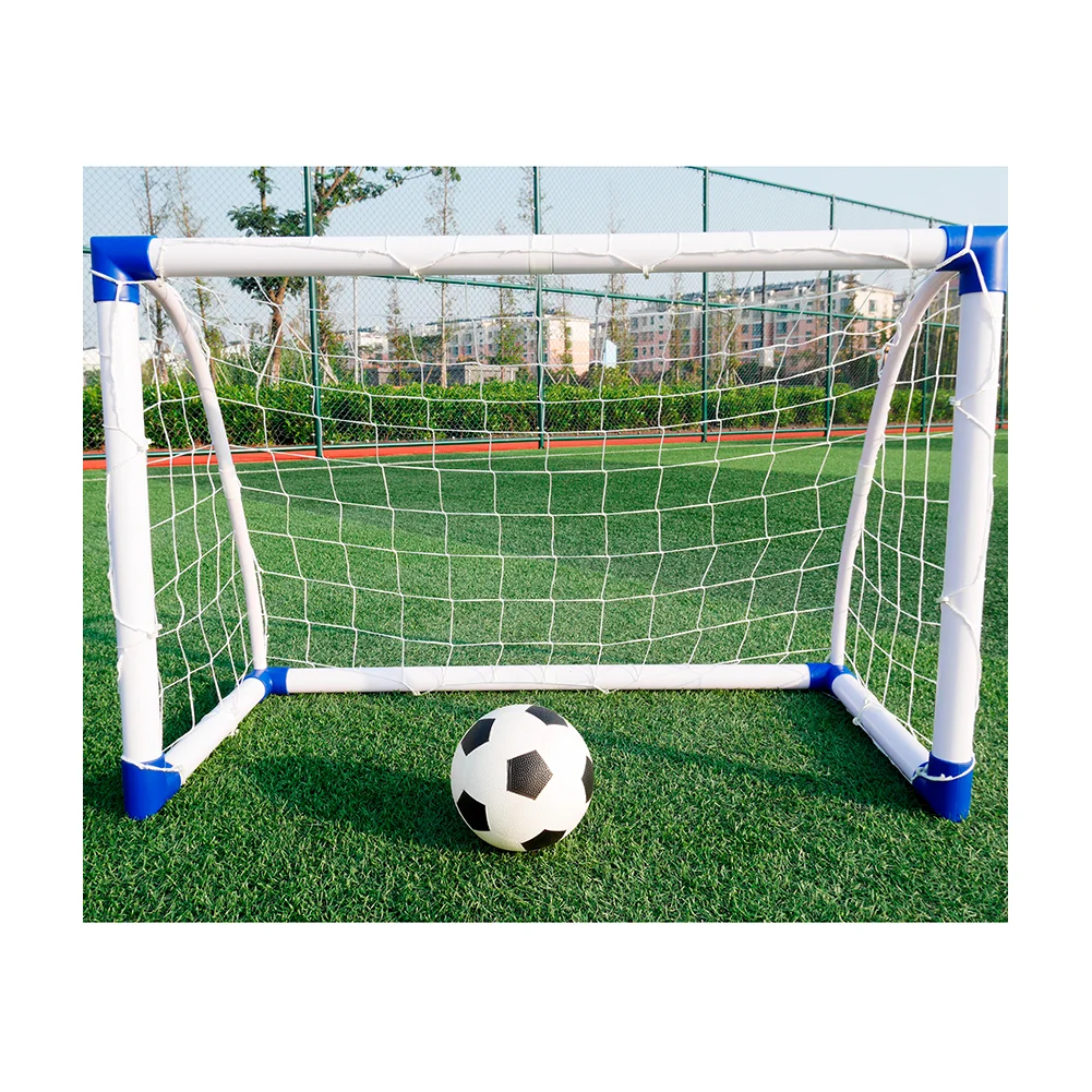 mini folding portable football goal nets soccer training goal for kids with ball and air pump