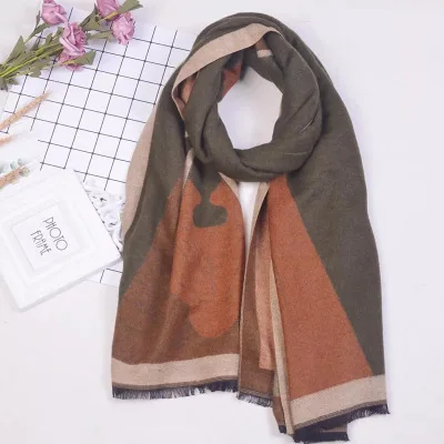 
SC-040 New Style Colorful Fashion Oversized Winter Shawl Luxury Women Multi Designer Cashmer Scarf 
