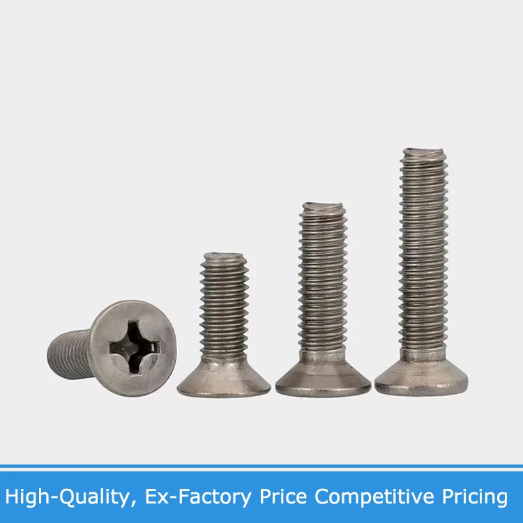 M1.6 M2 M2.5 M3 M4 M5 M6 M8 TA2 Pure Titanium Gr2 GB819 Cross Phillips Flat Countersunk Head Screw Bolt