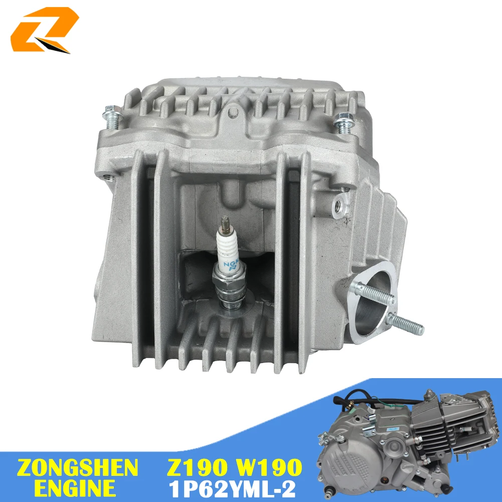 Motorcycle Complete Cylinder Head Assembly Kit For ZONGSHEN 62mm Bore ZS 190cc Z190 W190 1P62YML-2 Engine Dirt Pit Bike Atv Quad