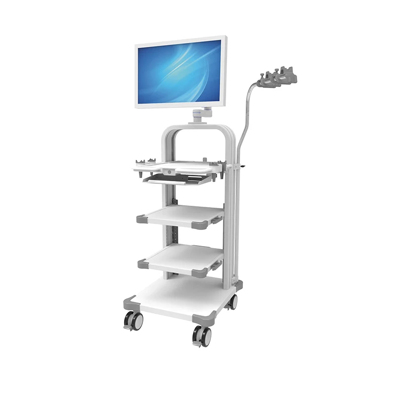 Mobile Endoscopic Trolley for Hospital Computer Endoscopic System Worktation Cart