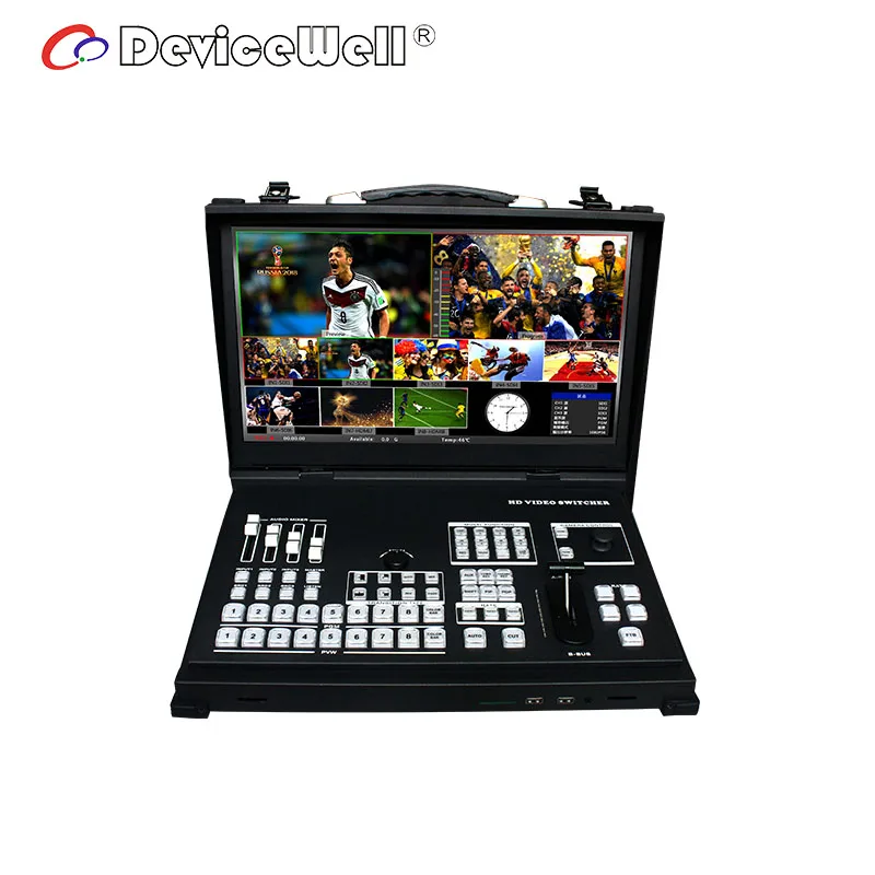 Devicewell HDS9110 10-канальный мульти-функциональный переключатель прямые трансляции вещания видеомикшер HD