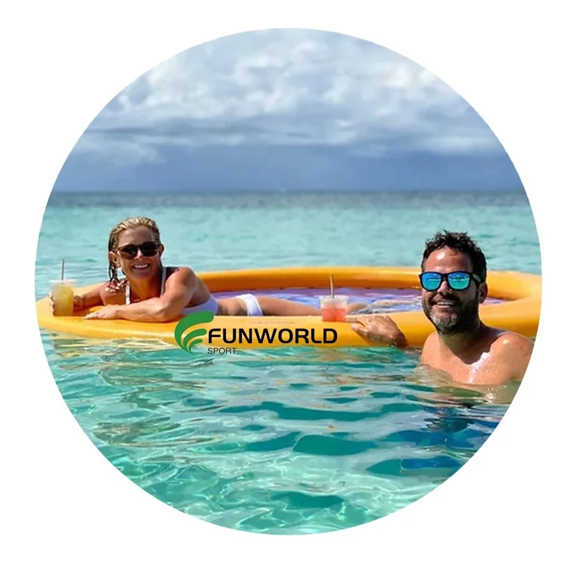 Inflatable Floating Dock Heavy Duty Dropstitch 6 Inch Thick W/Bag Pump