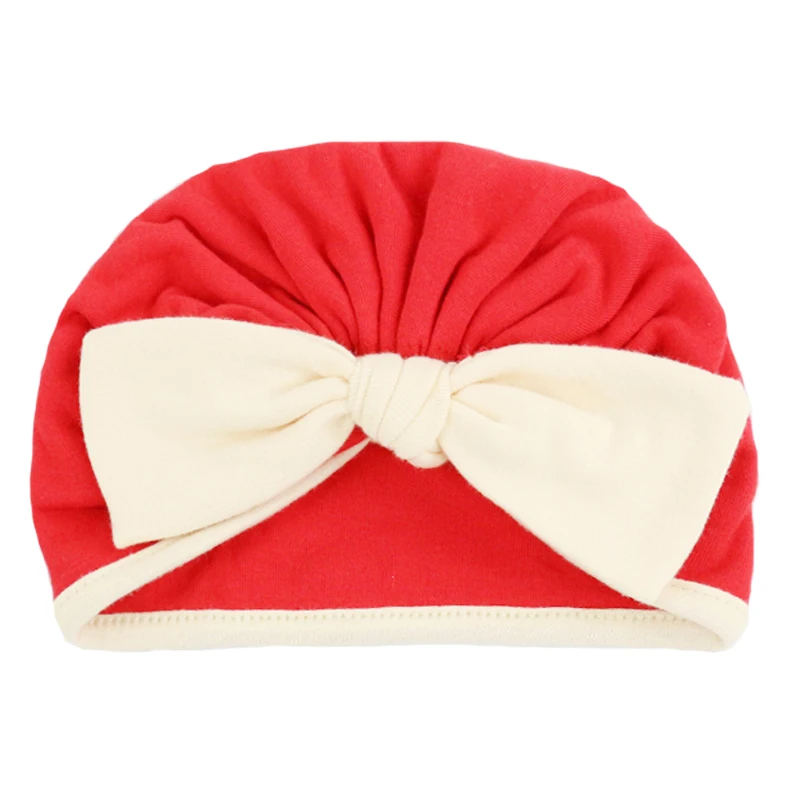 Spot cotton baby bow newborn girl hat hand-made cute baby indian hat