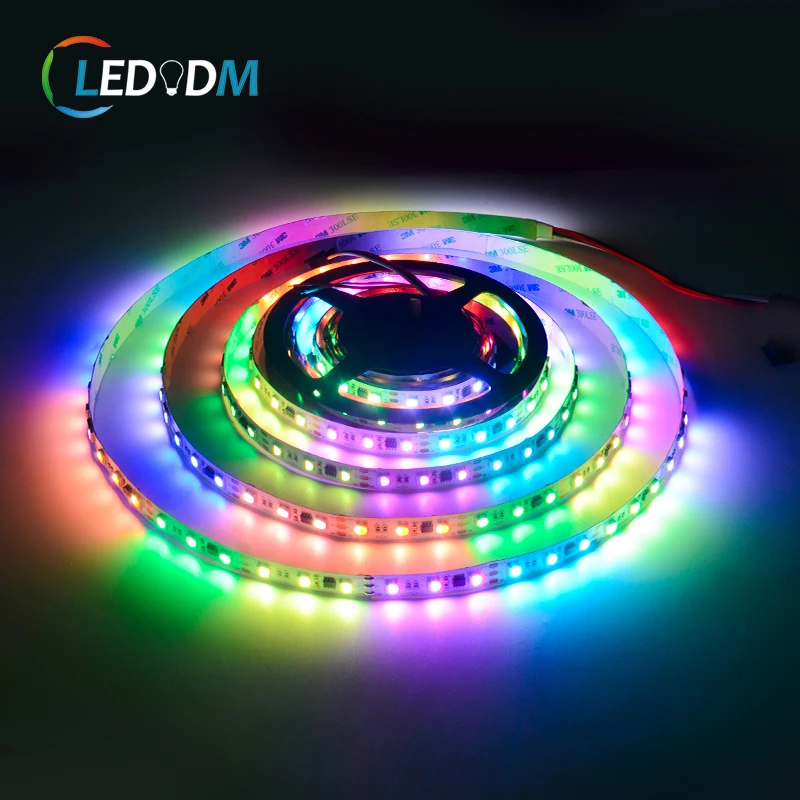 24v magic rgb led strip UCS2904 externa IC decorative light 5050 60LEDs/m RGBW led strip magic addressable led strip