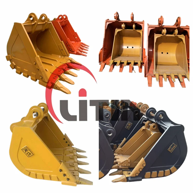 Litian Custom Oem Construction Machinery Digging Bucket Excavator Rock Sieve Standard Buckets For Excavator