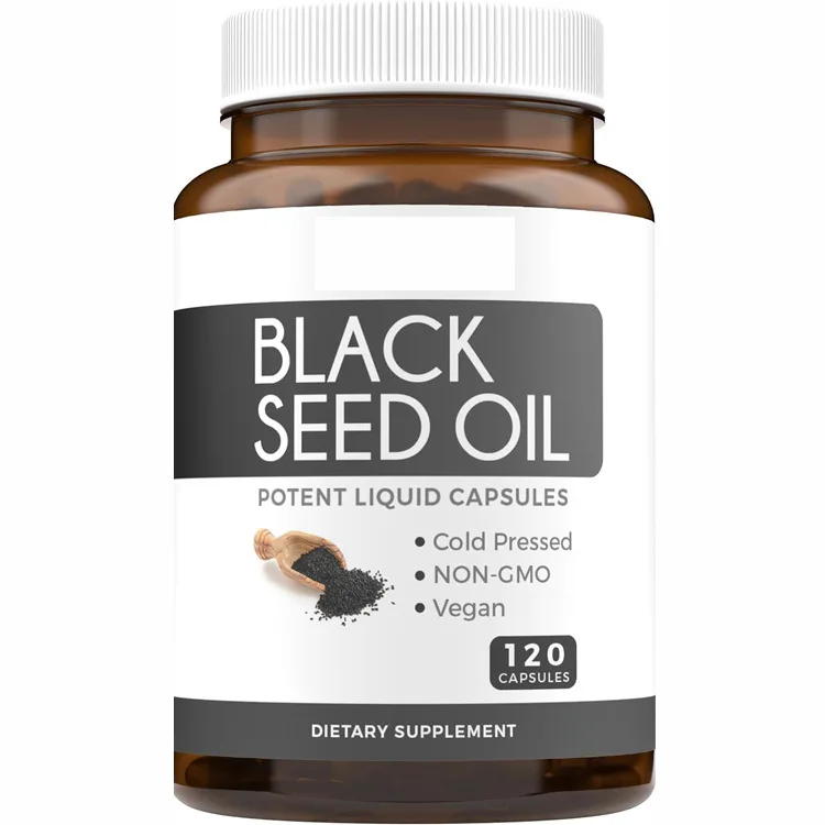 OEM Black Cumin Seed Oil Softgel  capsules Black Seed Oil - 120 Softgel Capsules Skin Health