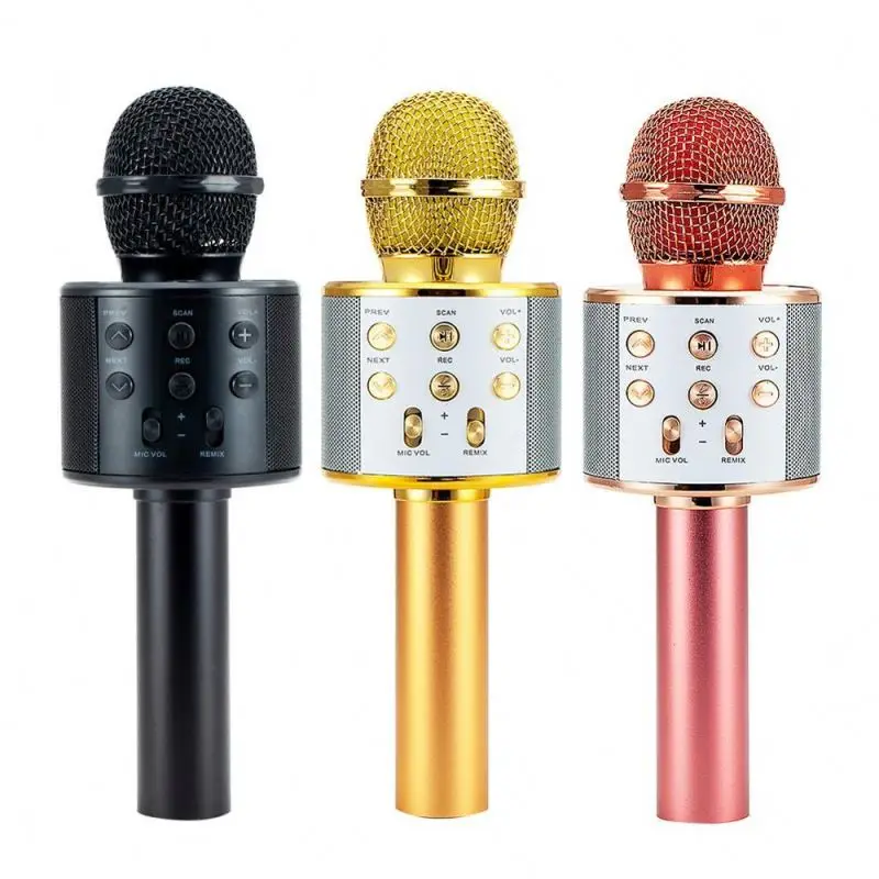 Ws 858 Karaoke Microphone Portable Wireless Microphone Ws858 Mike Ktv