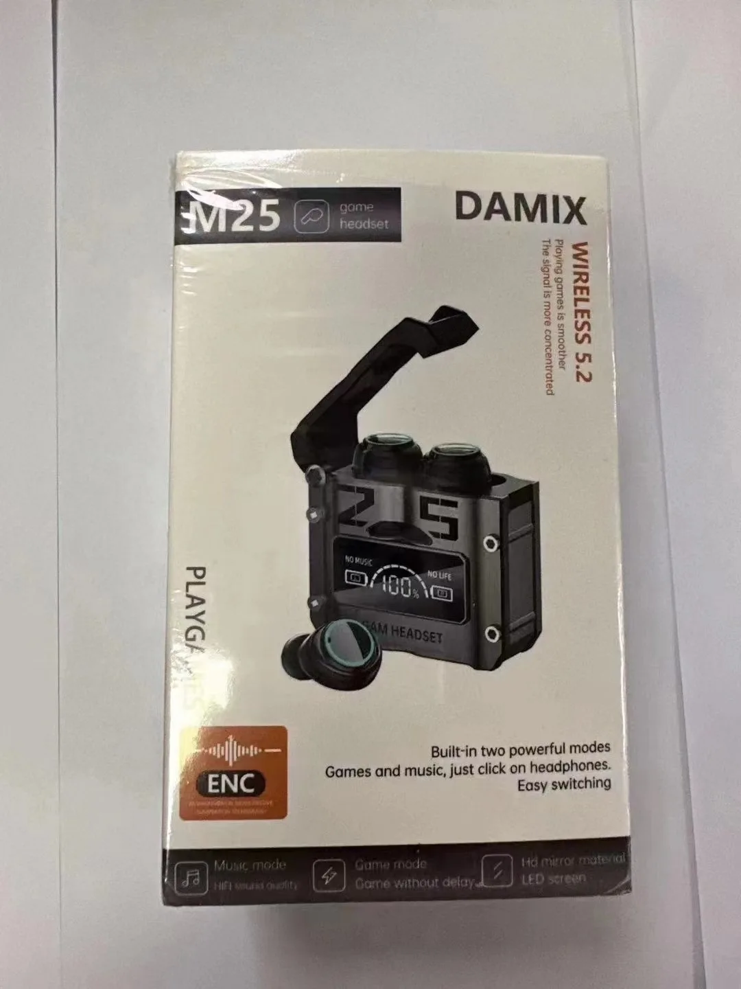 Shenzhen OEM M25 TWS audifonos gamer Wireless Stereo Magnetic charging in ear Gaming stand headphones Headset for mobile Phones