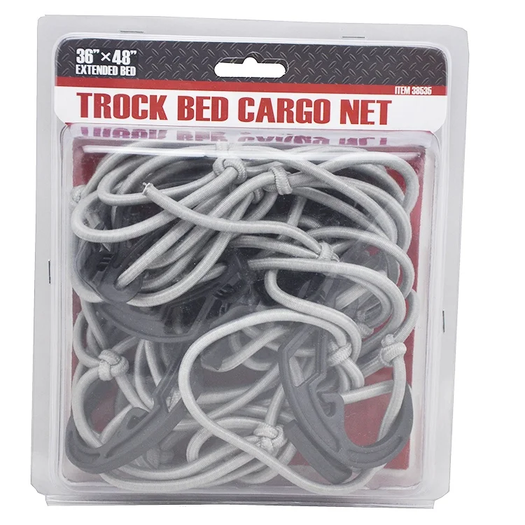 Fine Heavy Duty Polyester Elastic Cargo Net Lifting Webbing Cargo Net For Truck