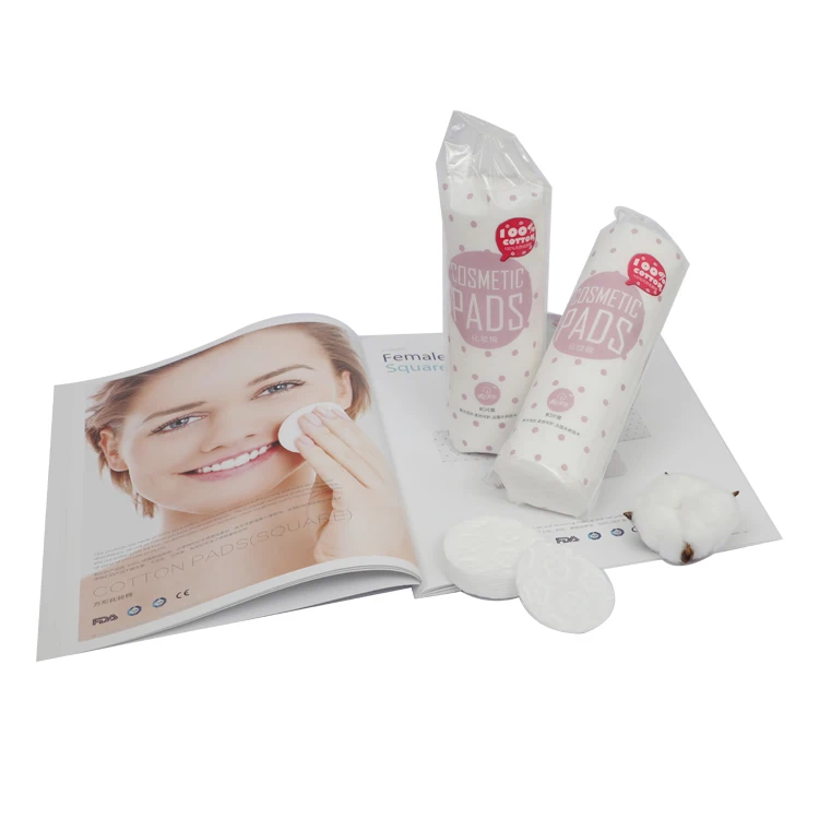 Factory Directly Wholesale Face Eye Cosmetic Facial Cotton Pad Daily Cleansing Disposable MakeUp Pads