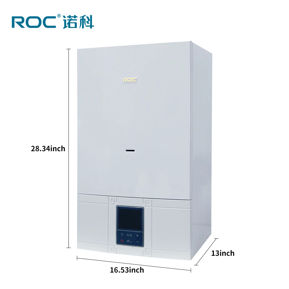 ROC 2022 Amazon Hot Sale Kombi High Efficiency Natural Gas Boiler Water Heater Wall Ventilation central Heating Boiler for Home