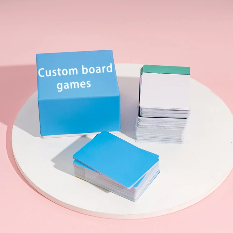 Custom Board Card Printing Deck Personalized Game Cards Party Full Color Game Poker Playing Card With Box
