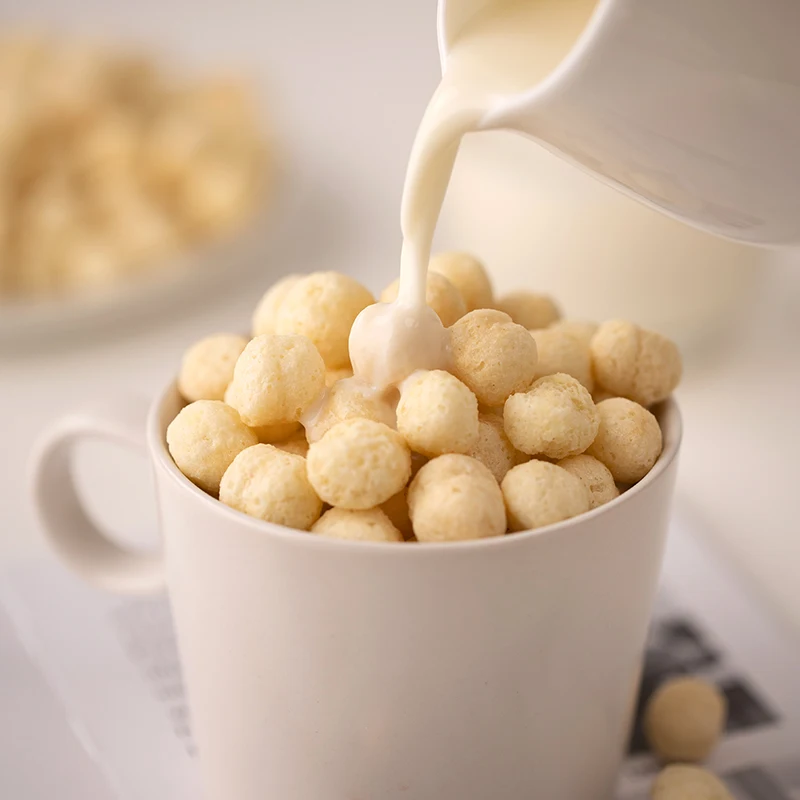 High Fiber High Protein Fruit Loop Balls Milk Cereal Ball