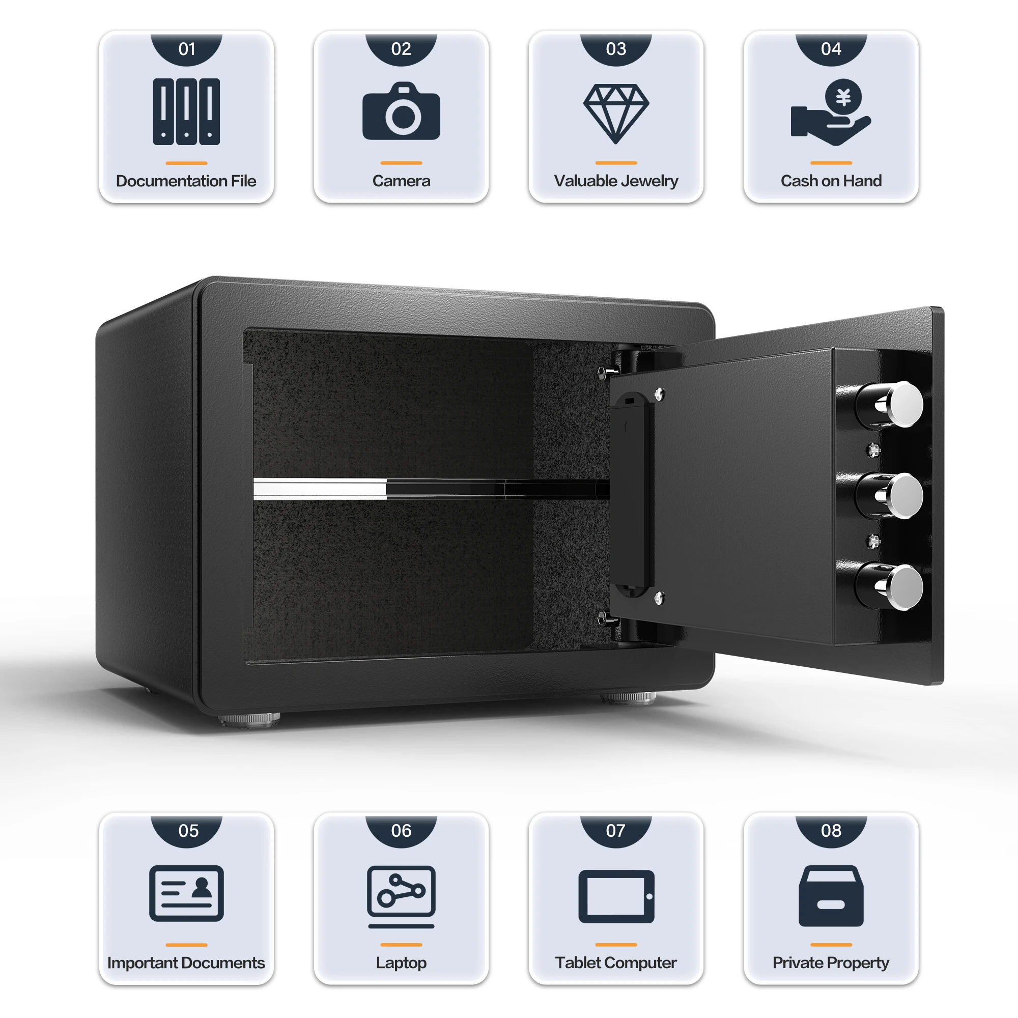 Electronic Digital Security Safe Box Money Fingerprint Smart Safe