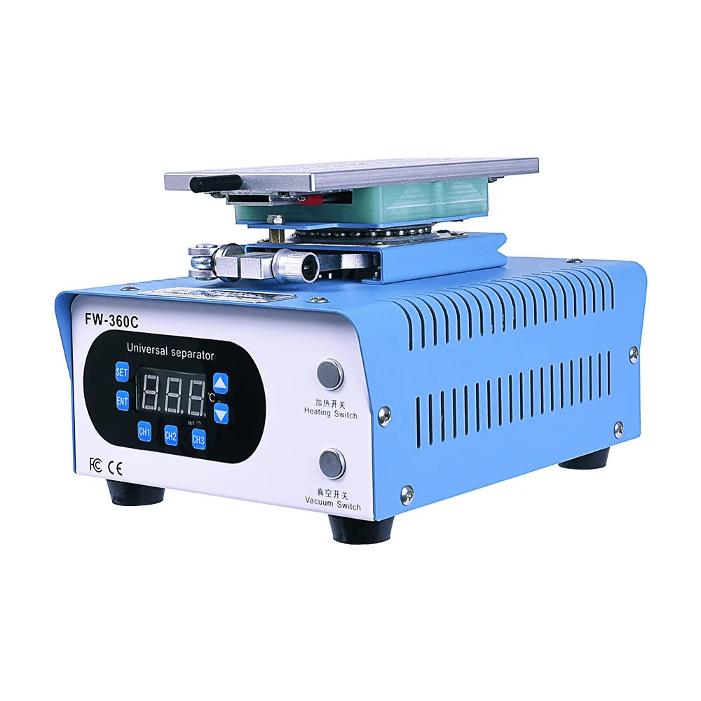 FORWARD FW-360C Vacuum Separator Machine Rotary Platform LCD Edge Flat Screen Separating For Mobile Phone Screen Replace Repair
