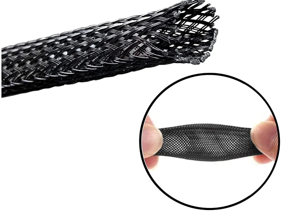 Галогенная беспэт расширяемая плетеная безрукавка высокоплотная жгут проводов 3 ~ 76 мм