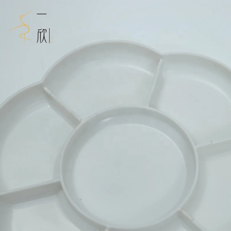 Hot selling tray 7 wells Acrylic Painting Palette  Artist Paint Color Mixing Trays palette custom palette  for painting