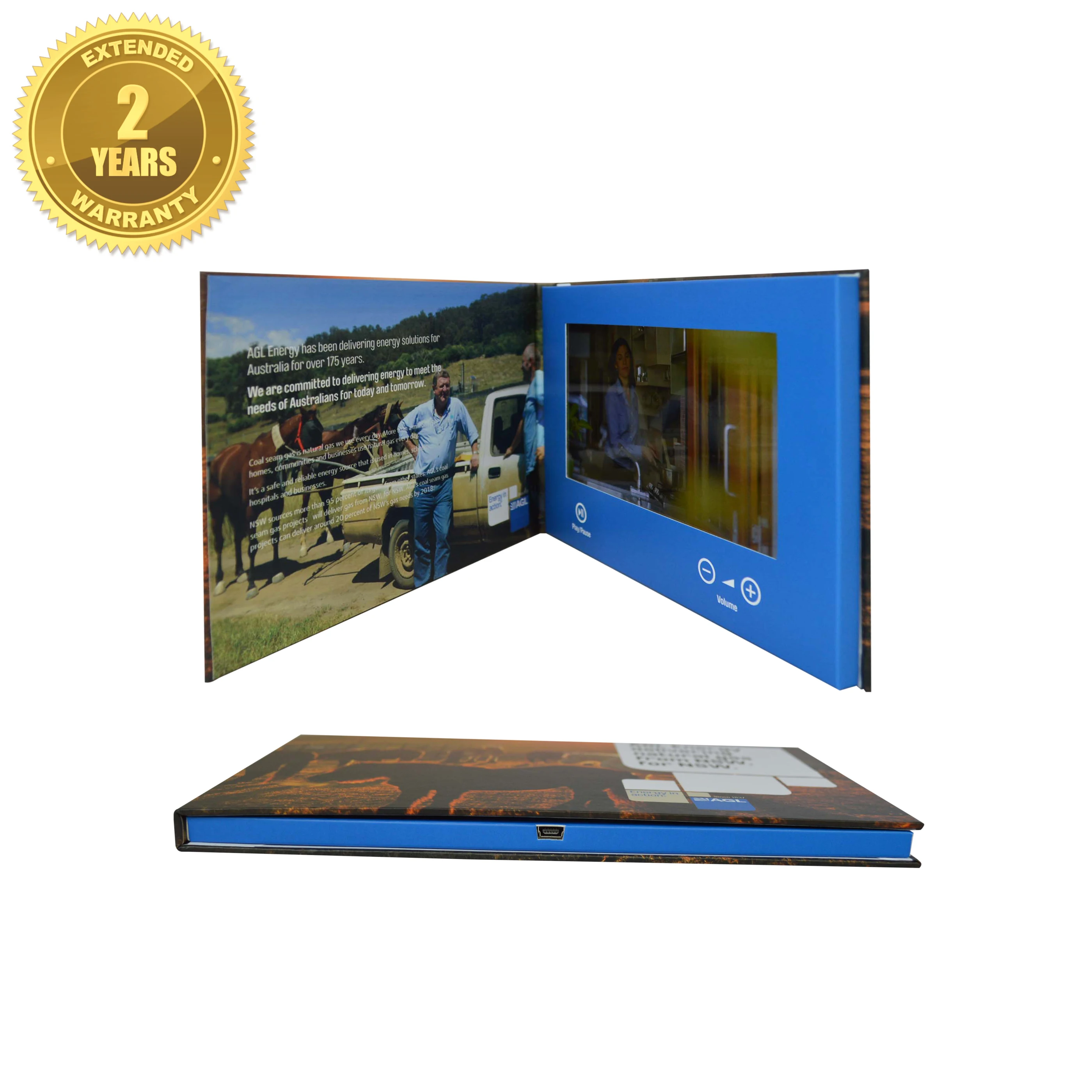 Custom  lcd video brochure booklet,high class hard cover video book,quality guarantee video greeting cards