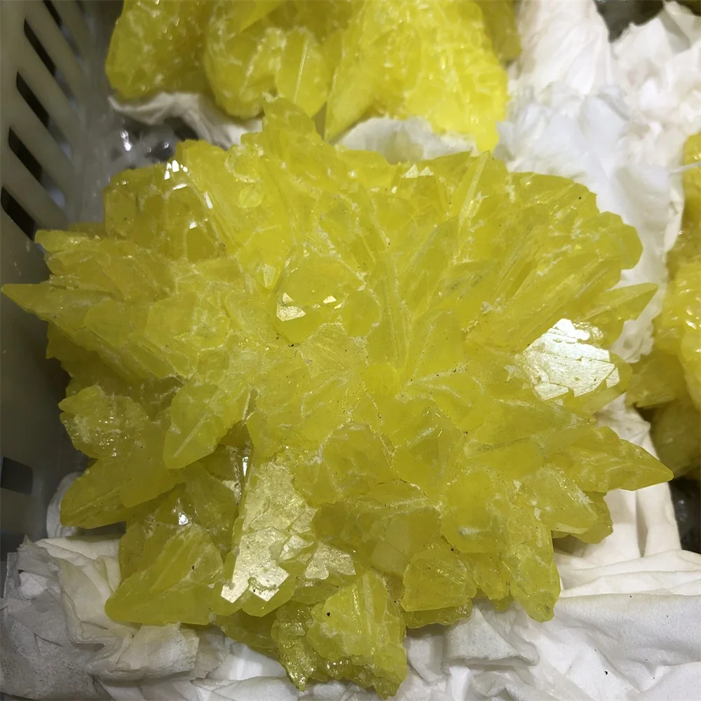 Bulk wholesale Rare New Listing Irregular Decoration Natural Roughly Sulfur Ore for Different Use on sale