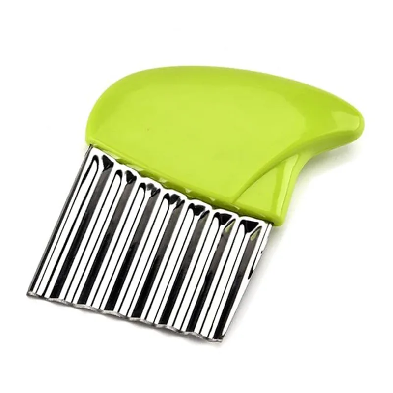 Handheld Potato corrugated Slicer Cutter French Fry Cutter Crinkle Cutter With Wave Shape Knife vegetable chopper