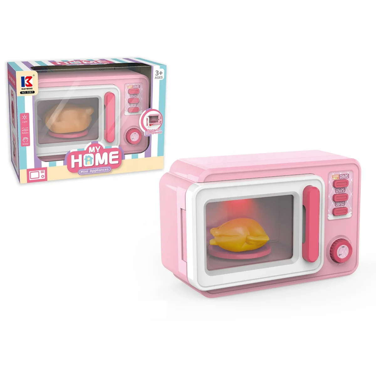 Hot Sale Simulation Mini Microwave Washing Machine Model DIY Best Pretend Toys Preschool Toys Kitchen Toys For 3+