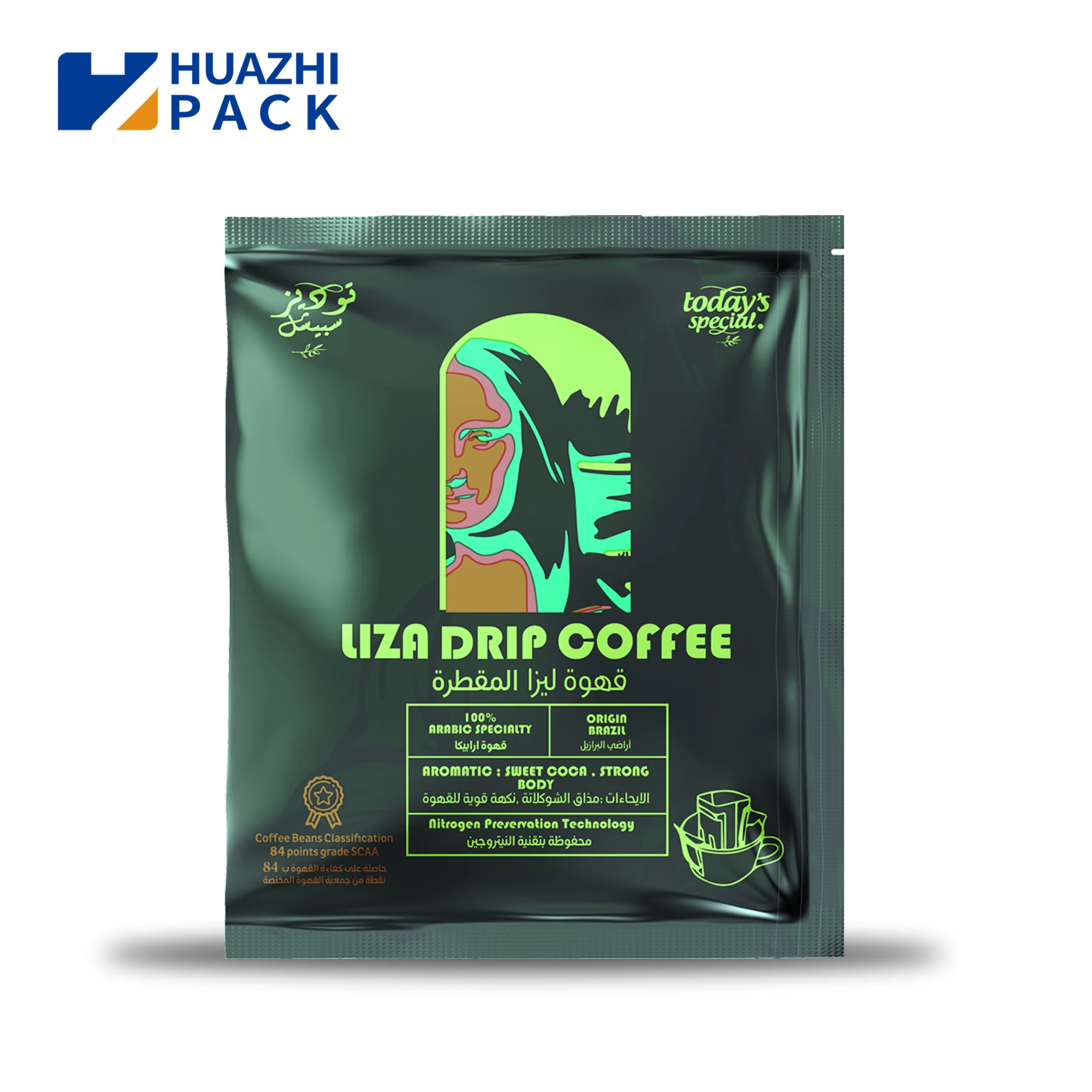 Custom Print Plastic Foil Laminated Heat Sealable Plastic Snack Milk Powder Protein powder Roll Film For Automatic Packing