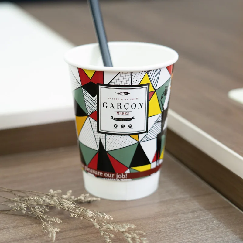 disposable double wall paper cups for coffee and hot drinks