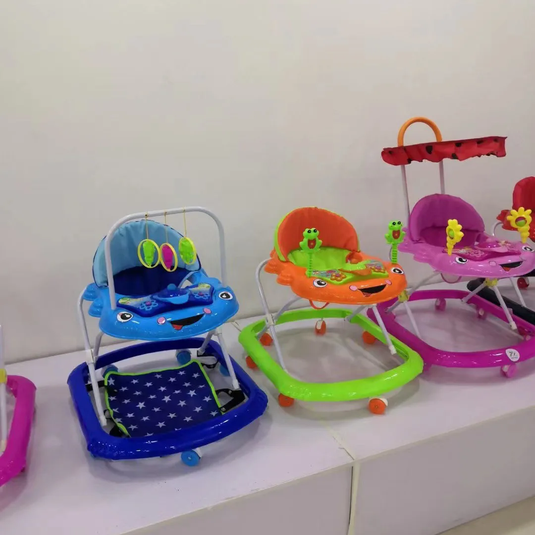 Baby starter Baby walker anti-O-leg anti-rollover music folding baby walker