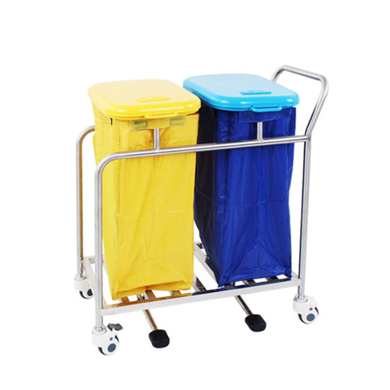Hotel Cleaning Cart Housekeeping Trolley Hospital Trolley Cart Plastic Cleaning Trolley