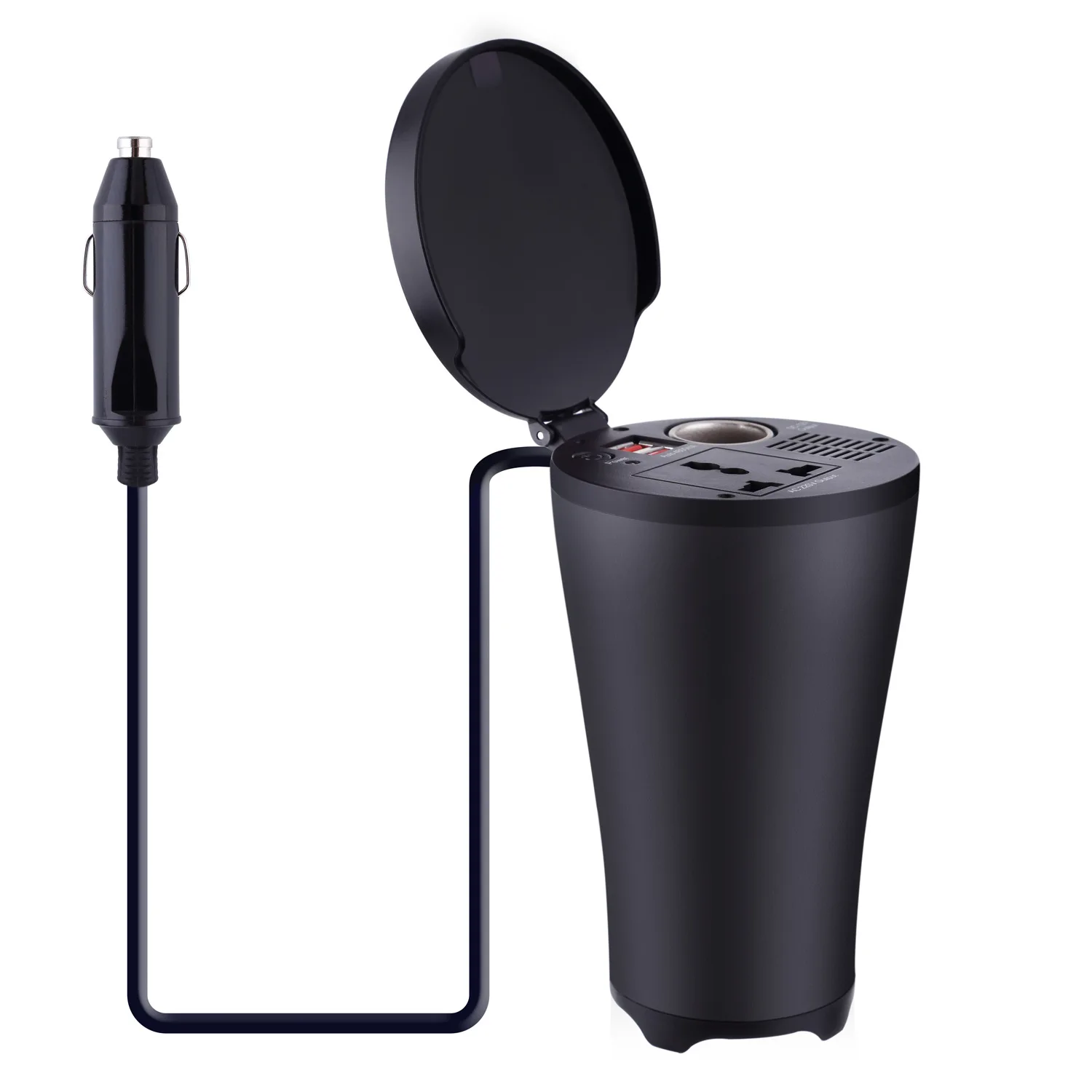 Custom Logo Printing150W Car Power Inverter DC 12V to 220V AC Car Converter 4.8A Dual USB Smart Car Charger