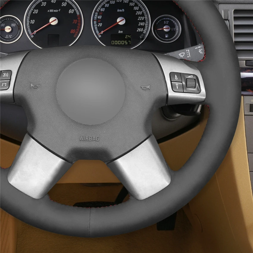 MEWANT New Fashion Car Interior Accessories For Opel Vectra C 2002-2005 Signum 2003-2005 Suede Steering Wheel Cover Anti Skid