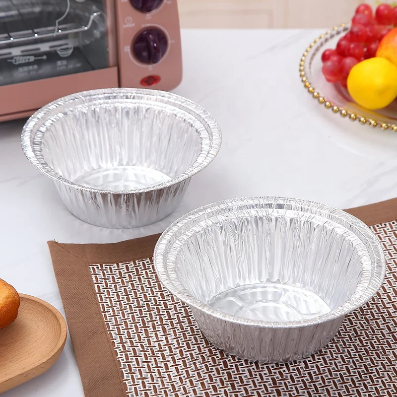 High quality disposable food take away aluminum foil egg tart tray container