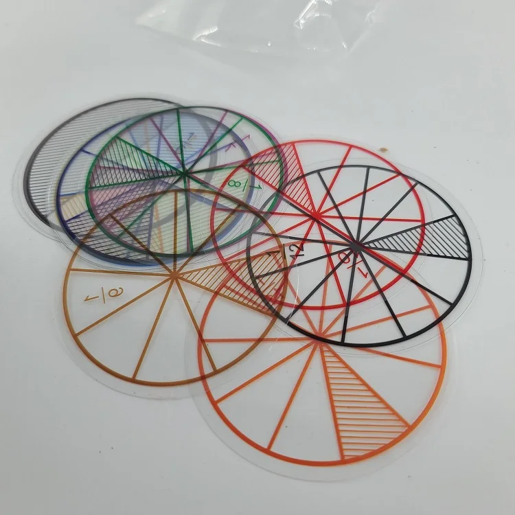 Hot selling educational toys math teaching aids mathematical fraction slice for child