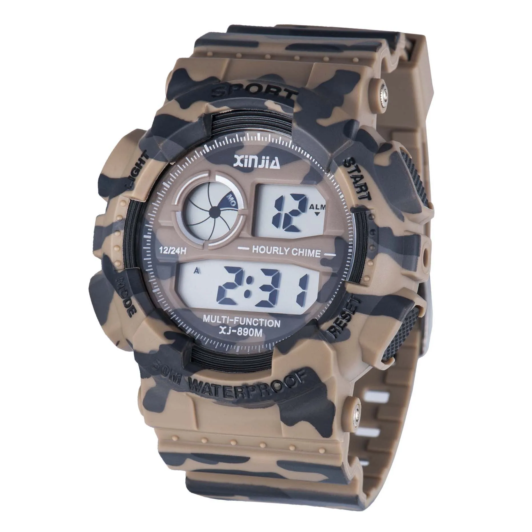 XINJIA Fashion Water Resistant 50M Digital Watch for Camouflage Color Watch Sport Digital Watch Relogio g Shock