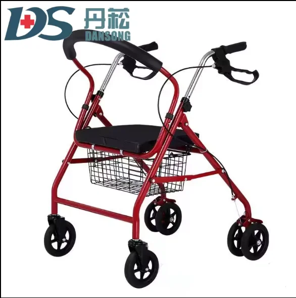 4 Wheels Training Walking Assist Disabled Standing Lightweight Walking Aid Kids Adults Forearm Walker Rollator